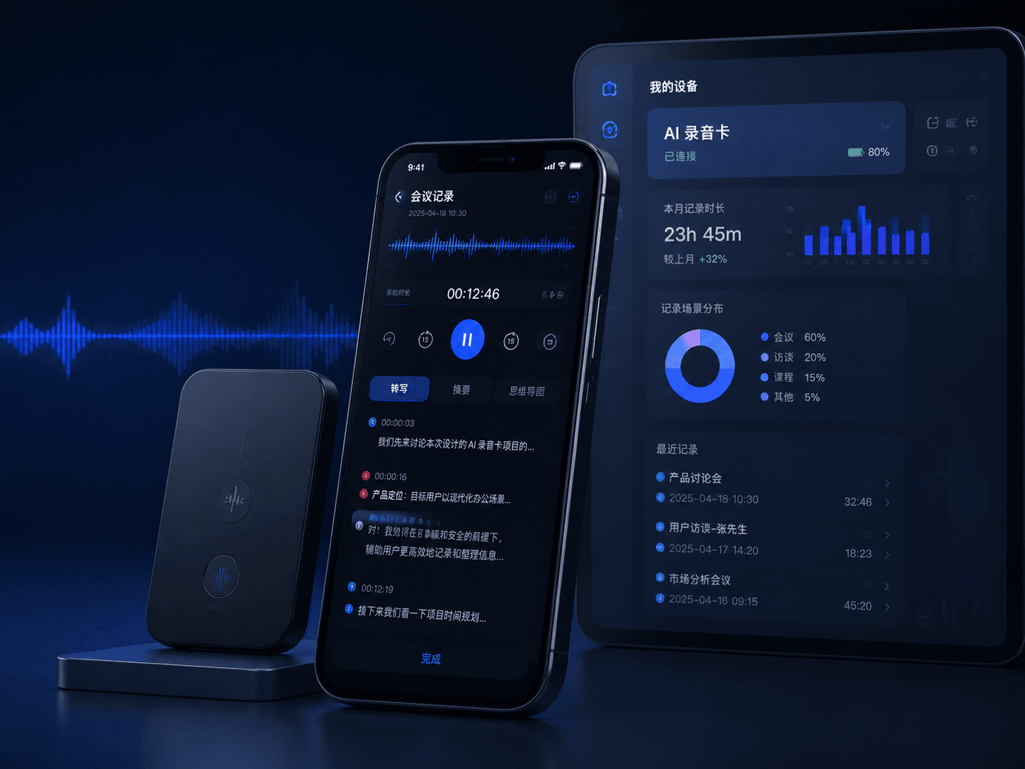 AI 录音卡重新定义记录方式